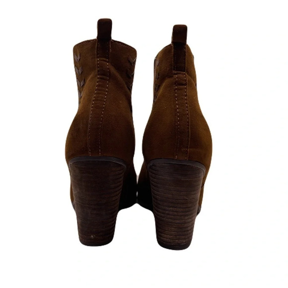 CARLOS BY CARLOS SANTANA BROWN SUEDE BOOTS - Picture 8 of 10